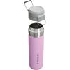 Stanley Quick Flip GO Water Bottle 24 oz | Push Button Lid | Leakproof and Packable for Travel and Sports | Insulated Stainless Steel | BPA-Free | Black 2.0(Lilac 2.0)