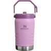 STANLEY IceFlow 2.0 Flip Straw Jug with Handle 40 oz | Twist On Lid and Flip Up Straw | Leakproof for Travel and Sports | Insulated Stainless Steel | BPA-Free | Black 2.0(Lilac)