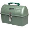 Stanley Classic Lunch Box 5.5 qt | Vintage Metal Lunchbox | Durable Meal Container with Handle and Latch | Stores Food, Drinks, Thermos, Water Bottle | Hammer Tone Green(Hammer Tone Green)