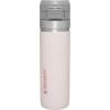 Stanley Quick Flip GO Water Bottle 24 oz | Push Button Lid | Leakproof and Packable for Travel and Sports | Insulated Stainless Steel | BPA-Free | Rose Quartz
