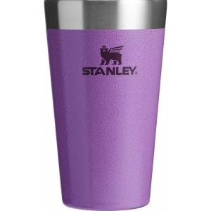 STANLEY Adventure Stacking Beer Pint Glass | Stackable Drinking Cup for Cold Beverages | Dishwasher Safe | Insulated Stainless Steel Tumbler | BPA-Free(Hammertone Lilac)