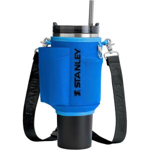 STANLEY All Day Quencher Carry All for 40 oz Tumbler with Handle | Crossbody Bag with Phone Holder Pocket, Card Sleeve & Detachable Strap | Water Bottle Carrier Bag | BPA-Free |(Azure)