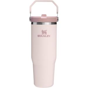 STANLEY IceFlow 2.0 Flip Straw Tumbler with Handle 30 oz | Twist On Lid and Flip Up Straw | Leak Resistant Water Bottle | Insulated Stainless Steel | BPA-Free | Rose Quartz