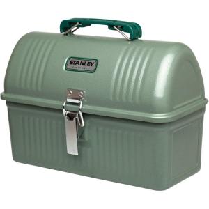 Stanley Classic Lunch Box 5.5 qt | Vintage Metal Lunchbox | Durable Meal Container with Handle and Latch | Stores Food, Drinks, Thermos, Water Bottle | Hammer Tone Green(Hammer Tone Green)