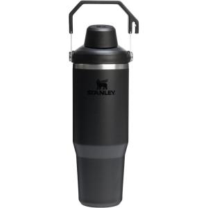 Stanley IceFlow 2.0 Fast Flow Tumbler with Handle 40 oz | Twist On Angled Spout Lid | Leakproof Water Bottle | Insulated Stainless Steel | BPA-Free | Black 2.0(Black 2.0)