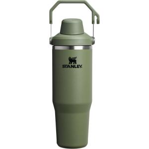 Stanley IceFlow 2.0 Fast Flow Tumbler with Handle 40 oz | Twist On Angled Spout Lid | Leakproof Water Bottle | Insulated Stainless Steel | BPA-Free | Black 2.0(Dried Pine)