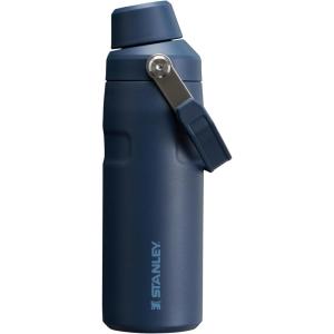 Stanley IceFlow Fast Flow Water Bottle | Angled Spout Lid | Lightweight & Leakproof for Travel & Sports | Insulated Stainless Steel | BPA-Free(Navy)