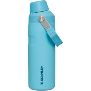 Stanley IceFlow Fast Flow Water Bottle | Angled Spout Lid | Lightweight & Leakproof for Travel & Sports | Insulated Stainless Steel | BPA-Free(Pool)