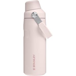 Stanley IceFlow Fast Flow Water Bottle | Angled Spout Lid | Lightweight & Leakproof for Travel & Sports | Insulated Stainless Steel | BPA-Free(Rose Quartz)