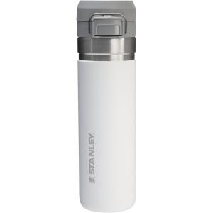 Stanley Quick Flip GO Water Bottle 24 oz | Push Button Lid | Leakproof and Packable for Travel and Sports | Insulated Stainless Steel | BPA-Free | Frost