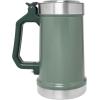 STANLEY Classic Bottle Opener Beer Stein 24 oz | Flip Up Lid and Heavy Duty Handle with Built In Bottle Opener | Insulated Stainless Steel Beer Mug | BPA-Free | Hammertone Green(Hammertone Green)
