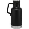Stanley Classic Easy-Pour Growler 64 oz | Keeps Beer Cold or Coffee Hot | Leakproof Steel Lined Lid and Easy to Carry Handle | Insulated Stainless Steel | BPA-Free | Black 2.0(Matte Black)