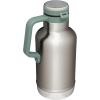 Stanley Classic Easy-Pour Growler 64 oz | Keeps Beer Cold or Coffee Hot | Leakproof Steel Lined Lid and Easy to Carry Handle | Insulated Stainless Steel | BPA-Free | Black 2.0(Stainless Steel Shale)