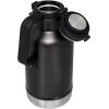 Stanley Classic Easy-Pour Growler 64 oz | Keeps Beer Cold or Coffee Hot | Leakproof Steel Lined Lid and Easy to Carry Handle | Insulated Stainless Steel | BPA-Free | Black 2.0(Charcoal Glow)