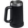 Stanley Stay-Chill Beer Stein 24 oz | Heavy Duty Big Grip Handle | Beer Tumbler Drink Cup, Holds 2 Cans | Insulated Stainless Steel Party Mug | BPA-Free(Black 2.0)