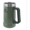 Stanley Stay-Chill Beer Stein 24 oz | Heavy Duty Big Grip Handle | Beer Tumbler Drink Cup, Holds 2 Cans | Insulated Stainless Steel Party Mug | BPA-Free(Hammertone Green)