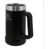 Stanley Stay-Chill Beer Stein 24 oz | Heavy Duty Big Grip Handle | Beer Tumbler Drink Cup, Holds 2 Cans | Insulated Stainless Steel Party Mug | BPA-Free(Matte Black)