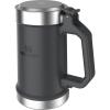STANLEY Classic Bottle Opener Beer Stein 24 oz | Flip Up Lid and Heavy Duty Handle with Built In Bottle Opener | Insulated Stainless Steel Beer Mug | BPA-Free | Black 2.0
