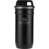 Stanley Adventure Pre-Party Flask and Nesting Shot Glass Set | 8 oz Leakproof Hip Flask | 4 Shot Glasses in Travel Carrying Case | Insulated Stainless Steel Liquor Flask | BPA-Free | Matte Black(Matte Black)