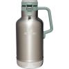 Stanley Classic Easy-Pour Growler 64 oz | Keeps Beer Cold or Coffee Hot | Leakproof Steel Lined Lid and Easy to Carry Handle | Insulated Stainless Steel | BPA-Free | Black 2.0(Stainless Steel Shale)