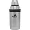 Stanley Happy Hour Cocktail Shaker Set 20 oz | Bartender Kit for Camping and Travel | Cocktail Drink Mixing Set with 2 Cups | Insulated Stainless Steel | BPA-Free | Black 2.0(Stainless Steel)