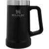 Stanley Stay-Chill Beer Stein 24 oz | Heavy Duty Big Grip Handle | Beer Tumbler Drink Cup, Holds 2 Cans | Insulated Stainless Steel Party Mug | BPA-Free(Matte Black)