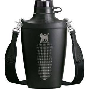 Stanley Cross Bottle 23 oz | Travel Water Bottle with Jacquard Strap | Leakproof Tritan Lid with Removable Straw | Insulated Stainless Steel | BPA-Free | Toast VRT(Black)