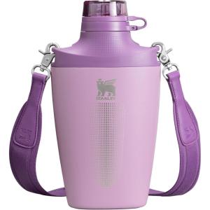 Stanley Cross Bottle 23 oz | Travel Water Bottle with Jacquard Strap | Leakproof Tritan Lid with Removable Straw | Insulated Stainless Steel | BPA-Free | Toast VRT(Lilac)