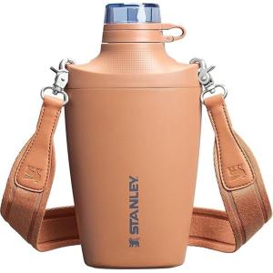 Stanley Cross Bottle 23 oz | Travel Water Bottle with Jacquard Strap | Leakproof Tritan Lid with Removable Straw | Insulated Stainless Steel | BPA-Free | Toast VRT(Toast VRT)