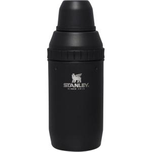 Stanley Happy Hour Cocktail Shaker Set 20 oz | Bartender Kit for Camping and Travel | Cocktail Drink Mixing Set with 2 Cups | Insulated Stainless Steel | BPA-Free | Black 2.0(Matte Black)