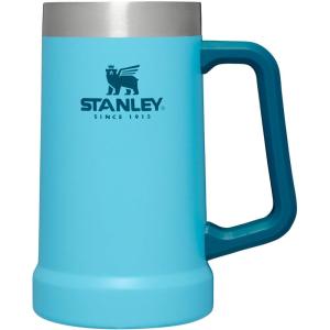 Stanley Stay-Chill Beer Stein 24 oz | Heavy Duty Big Grip Handle | Beer Tumbler Drink Cup, Holds 2 Cans | Insulated Stainless Steel Party Mug | BPA-Free(Pool)