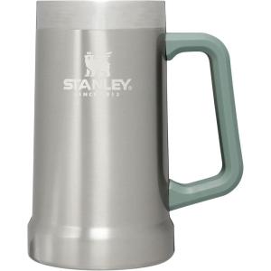 Stanley Stay-Chill Beer Stein 24 oz | Heavy Duty Big Grip Handle | Beer Tumbler Drink Cup, Holds 2 Cans | Insulated Stainless Steel Party Mug | BPA-Free(Stainless Steel Shale)