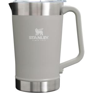 Stanley Stay-Chill Pitcher 64 oz | Cold Water, Beer, and Drink Pitcher with Lid | Large Capacity Durable Beverage Container with Handle | Insulated Stainless Steel | BPA-Free(Ash)