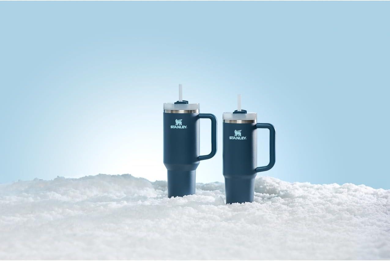 imageSTANLEY Quencher H20 Tumbler with Handle and Straw 40 oz Flowstate 3Position Lid Cup Holder Compatible for Travel Insulated Stainless Steel Cup BPAFree Stargaze