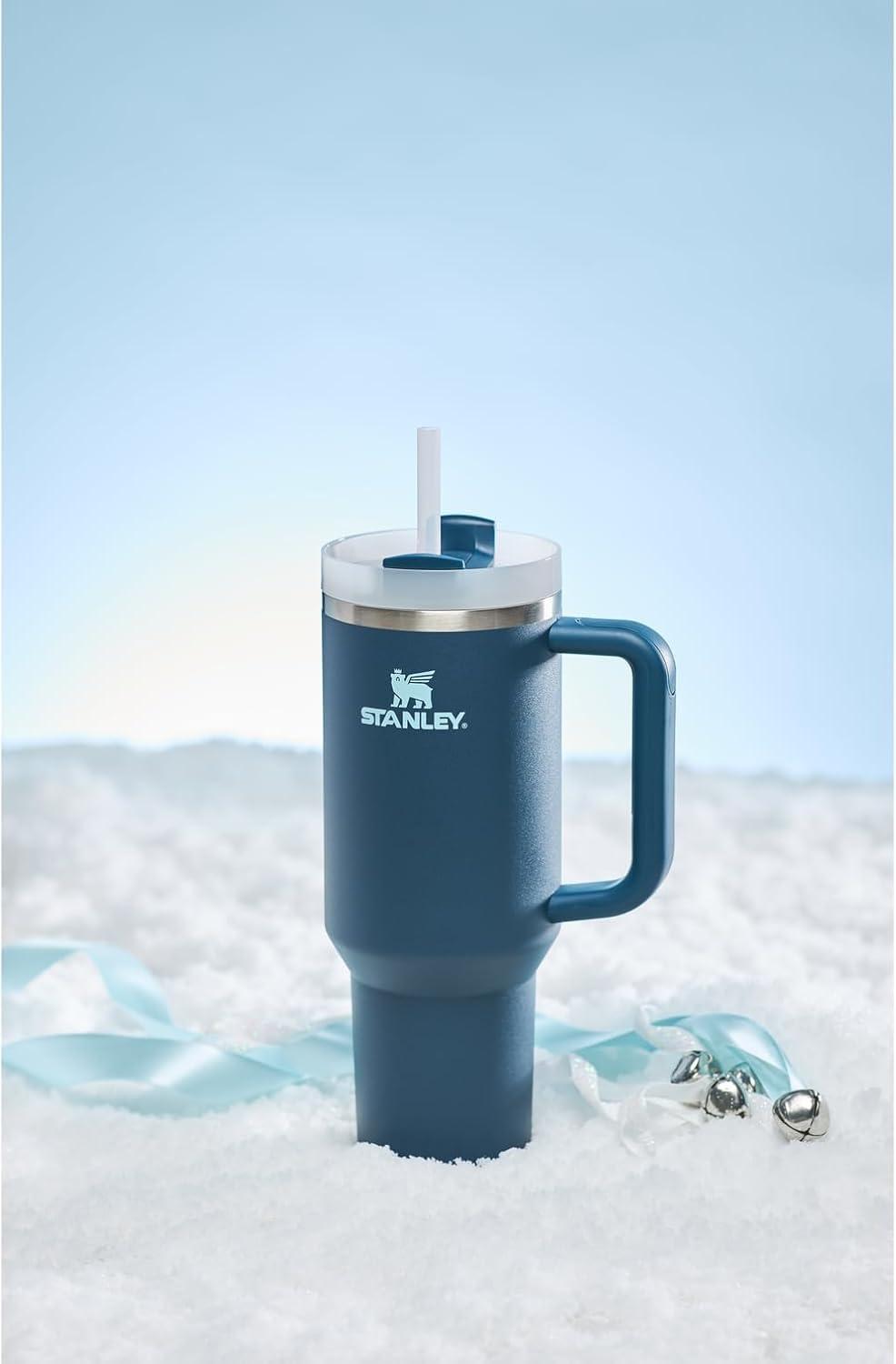 imageSTANLEY Quencher H20 Tumbler with Handle and Straw 40 oz Flowstate 3Position Lid Cup Holder Compatible for Travel Insulated Stainless Steel Cup BPAFree Stargaze