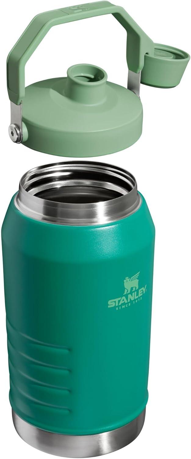 imageStanley IceFlow Fast Flow Jug with Handle 64 oz Twist On Angled Spout Lid Leakproof for Travel and Sports Insulated Stainless Steel BPAFree BlackAlpine