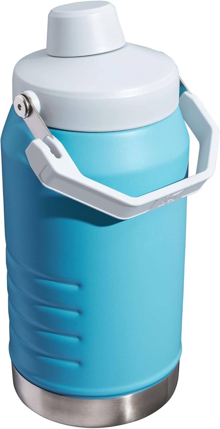 imageStanley IceFlow Fast Flow Jug with Handle 64 oz  Twist On Angled Spout Lid  Leakproof for Travel and Sports  Insulated Stainless Steel  BPAFree  BlackPool