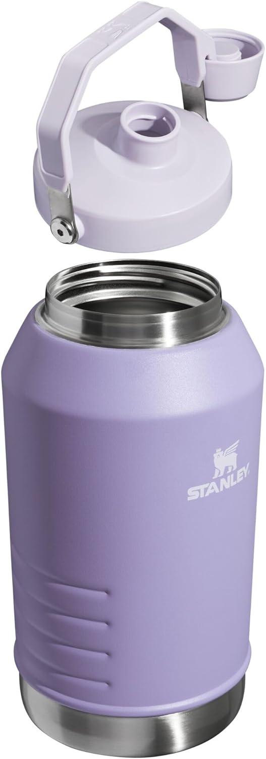 imageStanley IceFlow Fast Flow Jug with Handle 64 oz Twist On Angled Spout Lid Leakproof for Travel and Sports Insulated Stainless Steel BPAFree BlackLavender