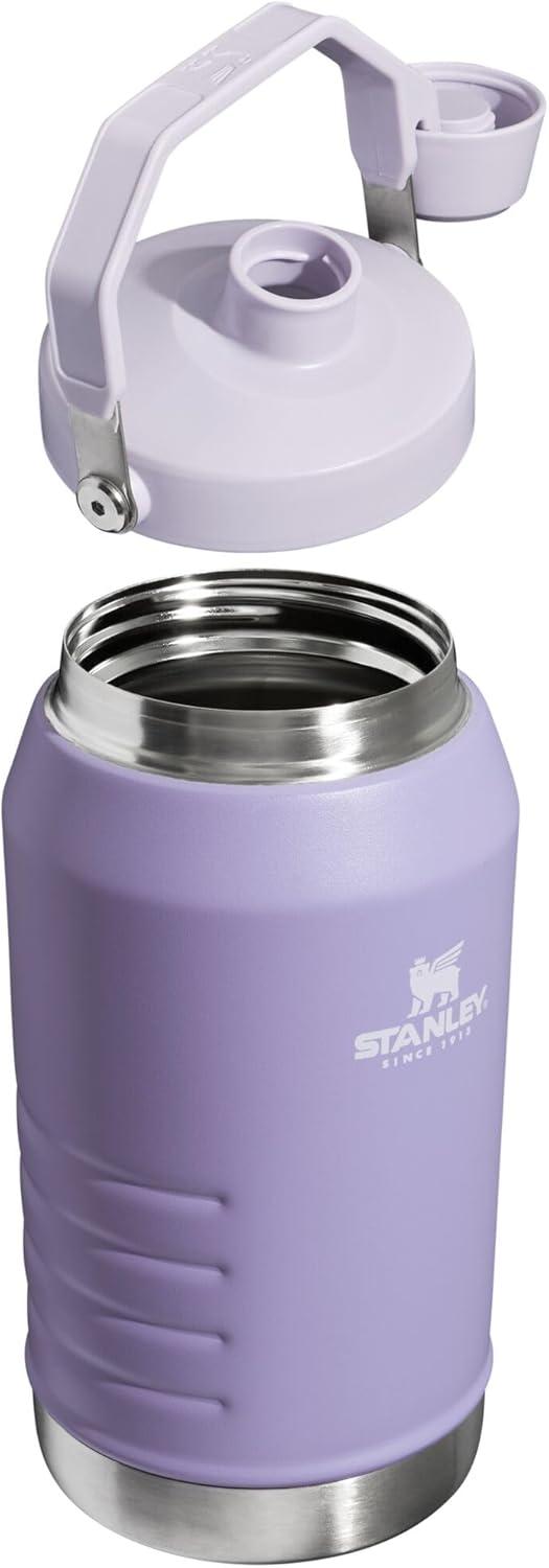 imageStanley IceFlow Fast Flow Jug with Handle 64 oz Twist On Angled Spout Lid Leakproof for Travel and Sports Insulated Stainless Steel BPAFree BlackLavender