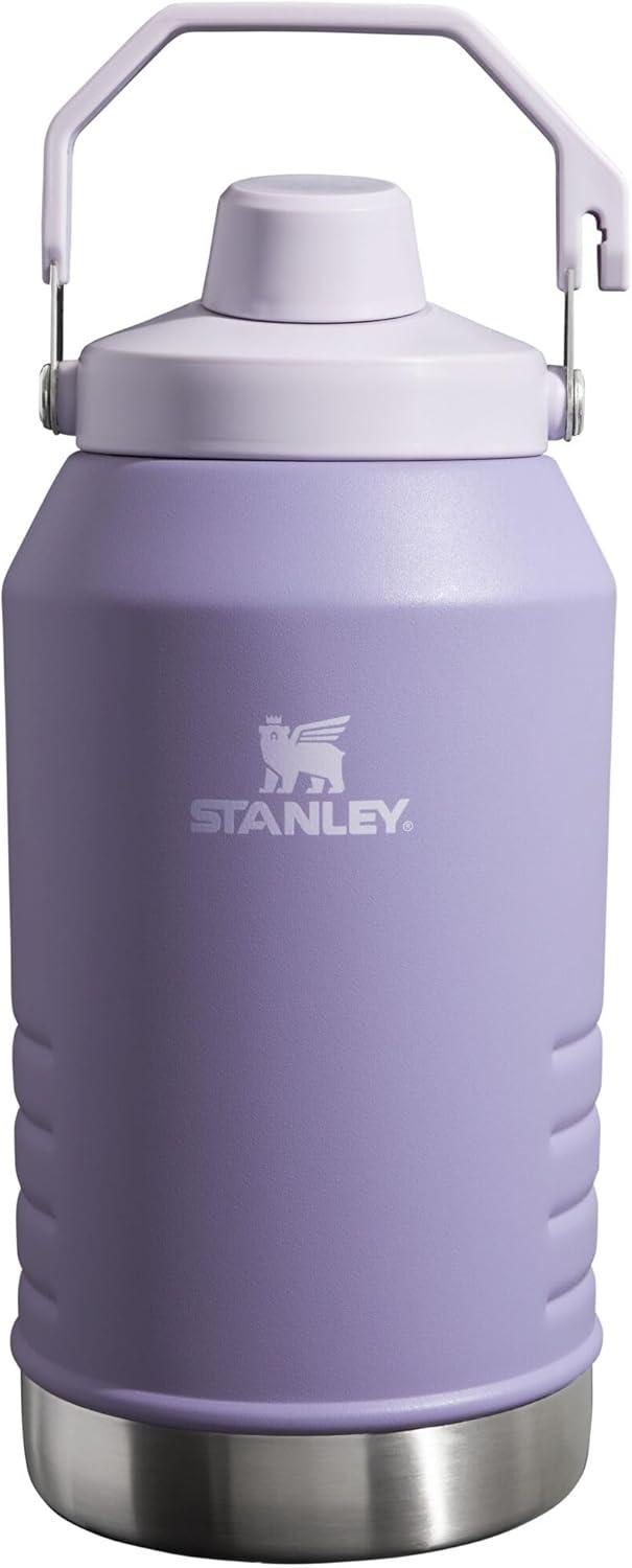 imageStanley IceFlow Fast Flow Jug with Handle 64 oz Twist On Angled Spout Lid Leakproof for Travel and Sports Insulated Stainless Steel BPAFree BlackLavender