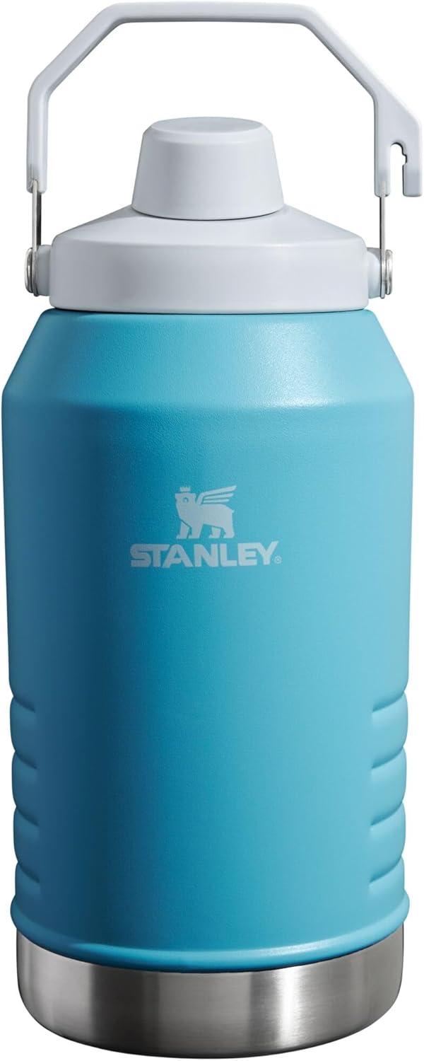 imageStanley IceFlow Fast Flow Jug with Handle 64 oz  Twist On Angled Spout Lid  Leakproof for Travel and Sports  Insulated Stainless Steel  BPAFree  BlackPool