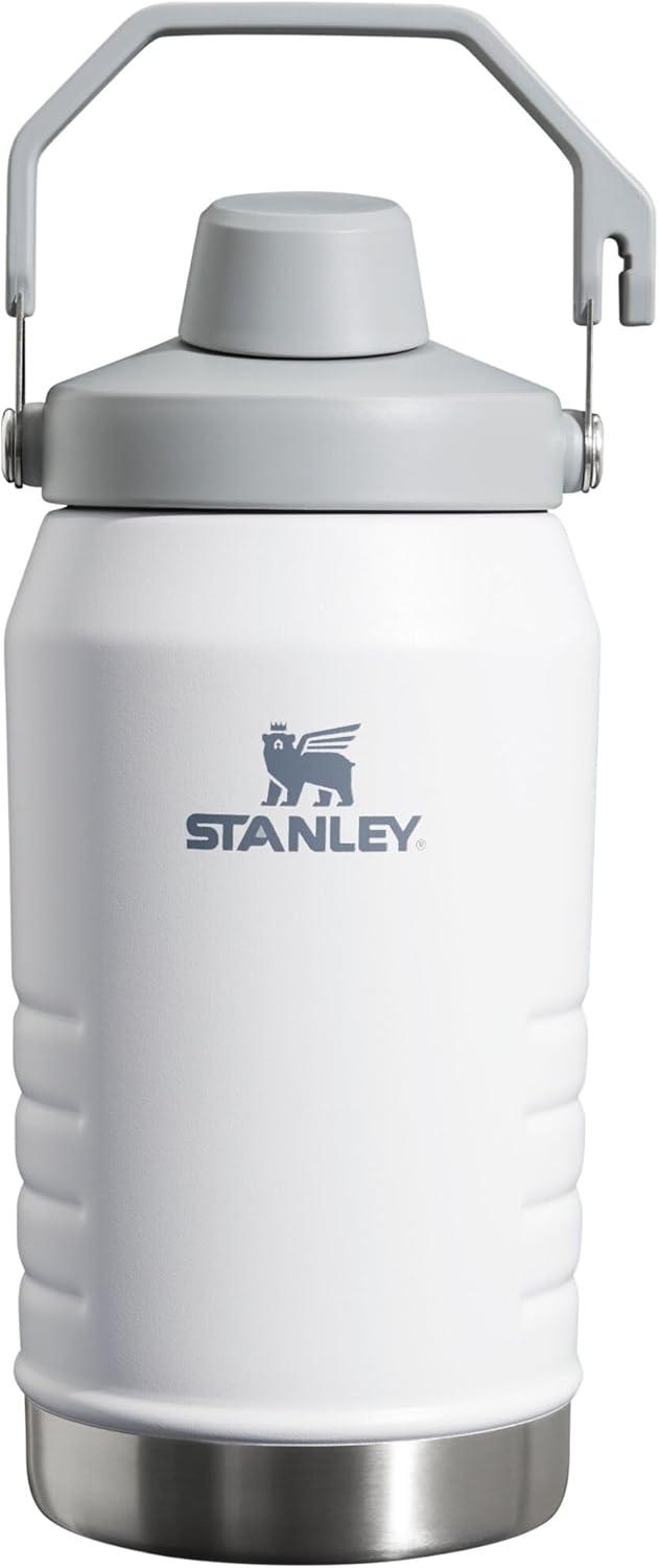 imageStanley IceFlow Fast Flow Jug with Handle 64 oz Twist On Angled Spout Lid Leakproof for Travel and Sports Insulated Stainless Steel BPAFree BlackPolar