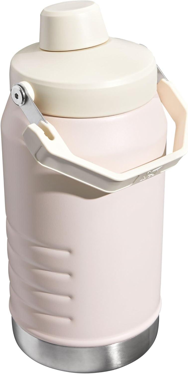 imageStanley IceFlow Fast Flow Jug with Handle 64 oz Twist On Angled Spout Lid Leakproof for Travel and Sports Insulated Stainless Steel BPAFree BlackRose Quartz