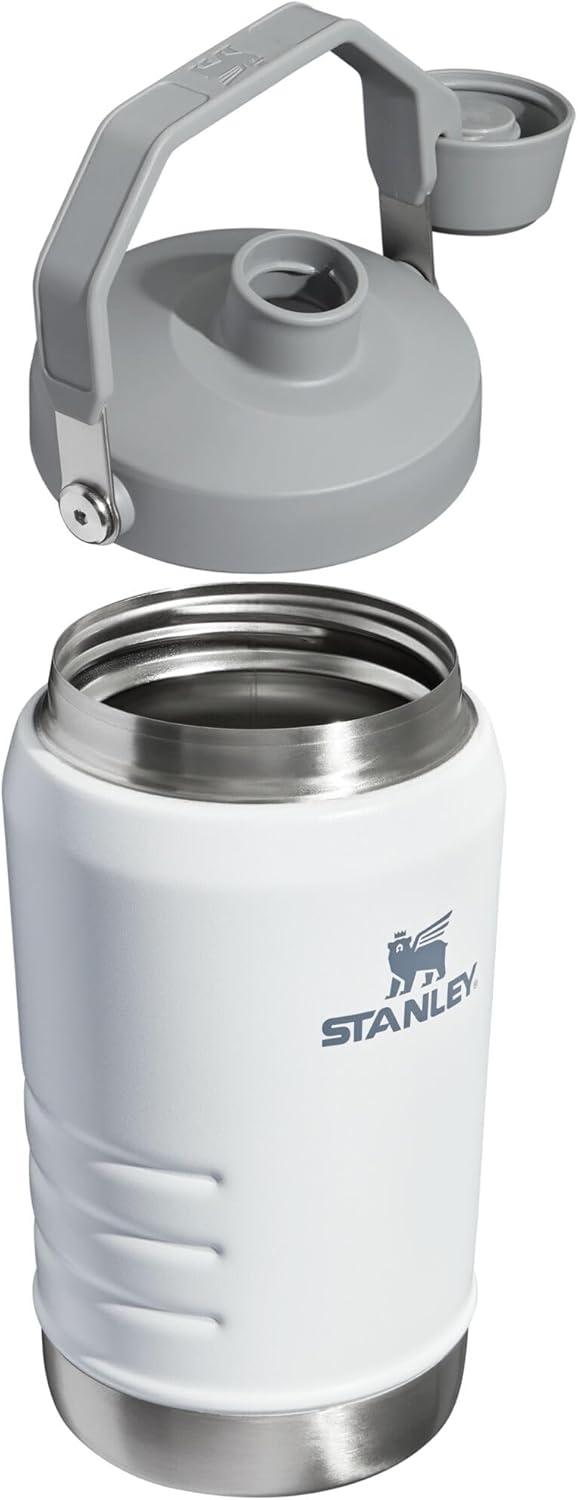 imageStanley IceFlow Fast Flow Jug with Handle 64 oz Twist On Angled Spout Lid Leakproof for Travel and Sports Insulated Stainless Steel BPAFree BlackPolar