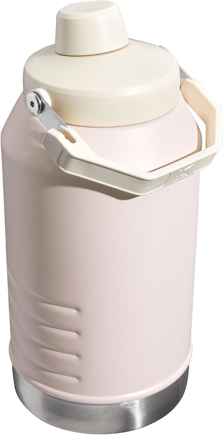 imageStanley IceFlow Fast Flow Jug with Handle 64 oz Twist On Angled Spout Lid Leakproof for Travel and Sports Insulated Stainless Steel BPAFree BlackRose Quartz