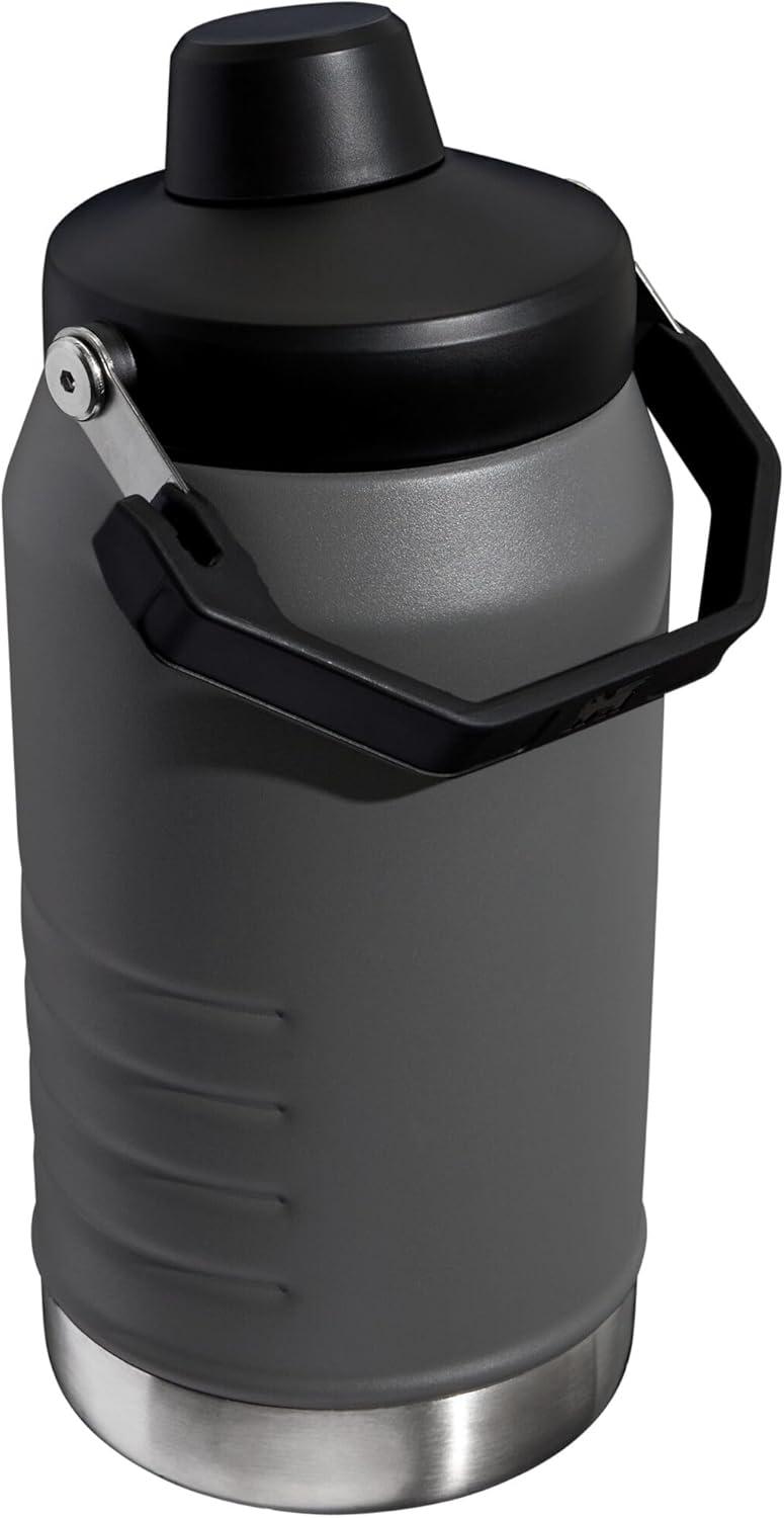 imageStanley IceFlow Fast Flow Jug with Handle 64 oz Twist On Angled Spout Lid Leakproof for Travel and Sports Insulated Stainless Steel BPAFree BlackCharcoal