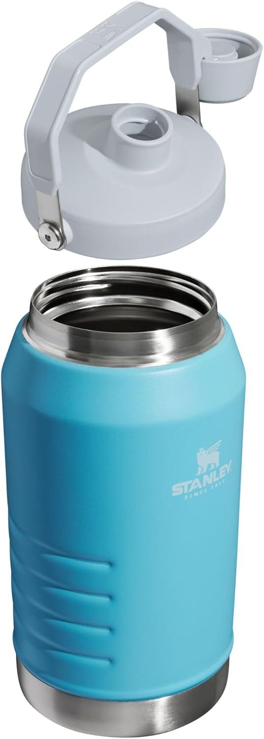 imageStanley IceFlow Fast Flow Jug with Handle 64 oz  Twist On Angled Spout Lid  Leakproof for Travel and Sports  Insulated Stainless Steel  BPAFree  BlackPool