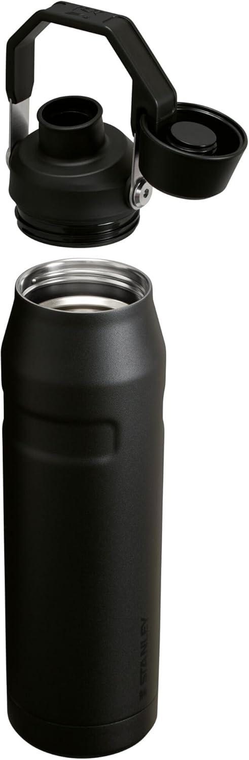imageStanley IceFlow Fast Flow Water Bottle 36 oz Angled Spout Lid Lightweight and Leakproof for Travel and Sports Insulated Stainless Steel BPAFree Black 20
