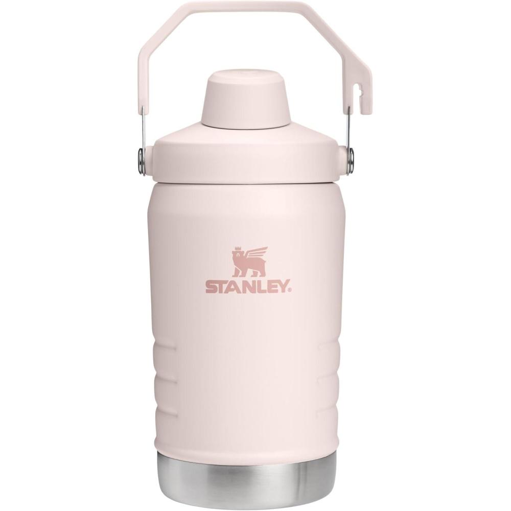 imageStanley IceFlow Fast Flow Jug with Handle 64 oz Twist On Angled Spout Lid Leakproof for Travel and Sports Insulated Stainless Steel BPAFree BlackRose Quartz 20