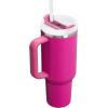 STANLEY Quencher H2.0 Tumbler with Handle and Straw 40 oz | Flowstate 3-Position Lid | Cup Holder Compatible for Travel | Insulated Stainless Steel Cup | BPA-Free | Fuchsia